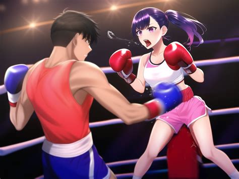 ryona boxing|Boxing, ryona, mixed.